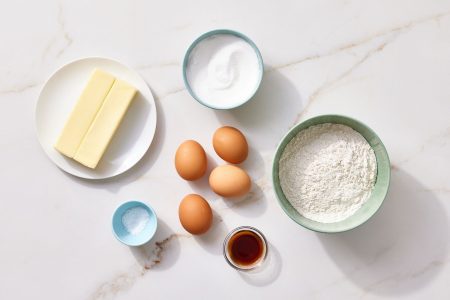 INGREDIENTS TO MAKE POUND CAKE