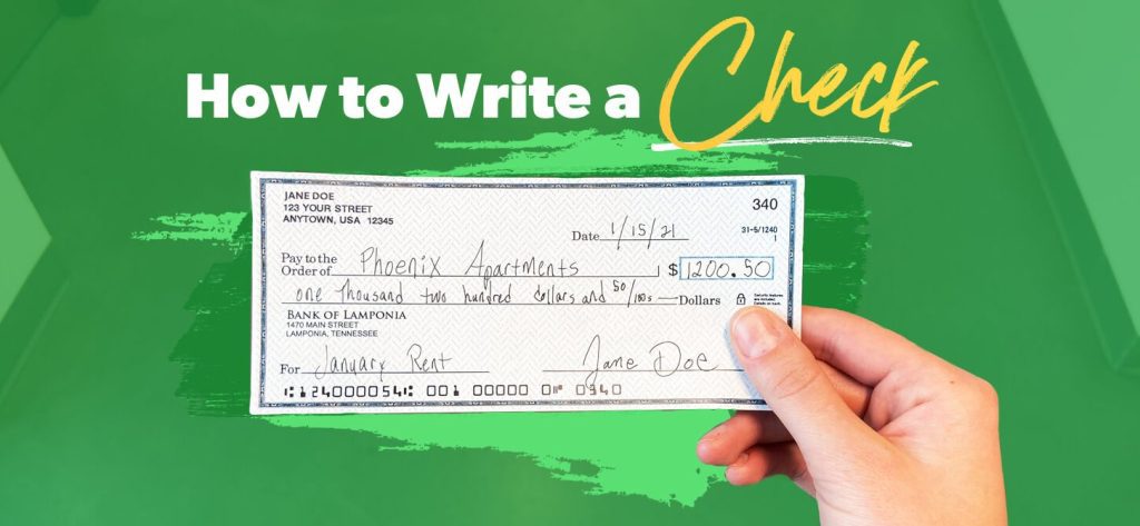 How To Fill Out A Check