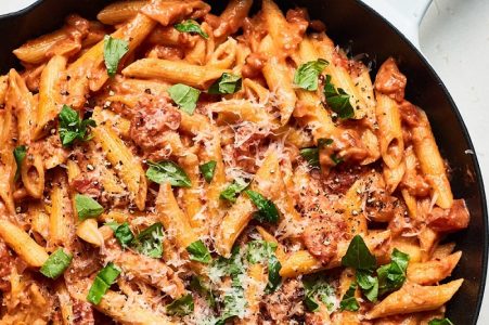 Mix Pasta with Sauce