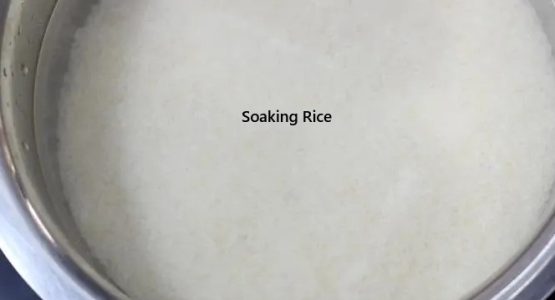 soaking rice